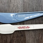 Vintage Zimmerman s Natural Peanut Butter Spreader Set Blue White 80th Anniv Pa