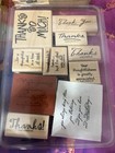 Huge Lot Of 68 New   Used Sets Of Stampin  Up  Rubber Stamps 1995-2003 Lot A