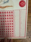 1940s Punch Board trade Stimulator Pinup Girlie Name Game Unused