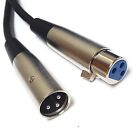 25ft - Shielded Xlr Balanced Microphone Mic Pro Audio Cable Cord Male To Female