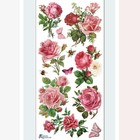 Violette Stickers Hot Pink Rose Flowers Sticker Sheet Botanical Scrapbook Crafts