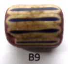 Nice Old Worn Antique Venetian Chevron Trade Bead African B9 Bg 81