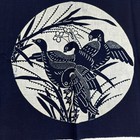Vintage Japanese Textile Birds Aizome Indigo Blue Tsutsugaki Tenugui 25 5 x15 