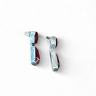 Mexicon 950 Sterling Silver Jasper Hinge Earrings