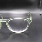 Vintage Clear Light Green Round Eyeglass Frames - Retro Full Rim Glasses