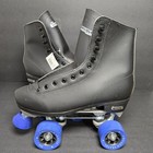 Chicago Skates 405 New Mens 7 Womens 8 Black Quad Roller Skates Blue Wheels Rink