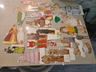 Lot Of Vintage Paper Dolls     Men  Women  Children  W  Clothing   Accessories    