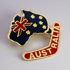 Australia Country W flag   Boomerang Travel Souvenir Pin - Lapel  Hat