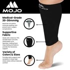 Mojo - Compression Socks Footless For Women And Men 20-30mmhg 3x-large  Black 