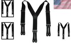 Sturdy Y-back Men s Suspenders With Silver Metal Clips     American Craftsmanship