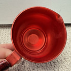 Vintage  Mcm Color Craft Anodized Aluminum Creamer Red One Handle