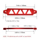 Aluminum Car Battery Hold Tie Down Bracket Mount Kit   10   J-hooks Bolts