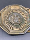 Antique  New York State Police Belt Buckle Ny Excellence 2 5 
