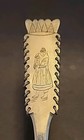 Vintage Swedish Silver Spoon  Sami Woman And Child On Handle  Reindeer Gilt Bowl