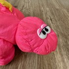 Vintage 1992 Fisher Price Dinosaur Pink Stegosaurus Puffalump Plush Squeak Nylon