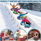 Heavy Duty Snow Sleds 36     47   - Thickened Double Bottom  Handles  Outdoor Fu