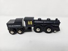 Brio Wooden Railway Polar Express Train Engine W  Tender 32501  Rare