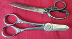 Lot Vtg antique Wiss Inlaid Scissors Sewing Pinking Shears Cc7 Cb7 20 22 30 437