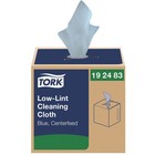 Tork 192483 15 In  X 15 In  1-ply Low-lint Cleaning Cloth - Blue  4 Bx ct  New