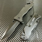 8   black Military Tactical Combat Spring Assisted Open Blade Folding Pocket Knife