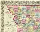 Historic State Map - Missouri - Colton 1855 - 28 44 X 23 - Vintage Wall Art