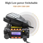 Qyt Kt-8900 25w High Power Mobile Radio 136-174 400-480mhz Two Way Radio   Cable
