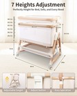 4 In 1 Baby Bassinets Bedside Sleeper W  Wheels  Height Adjustable For Boys Girl
