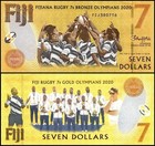 Fiji 7 Dollars  2022  P-122a 2  Unc Commemorative X 10 Pcs