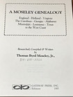A Moseley Family Genealogy  Many Names  Virginia  The Carolinas  Texas  Rare