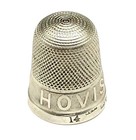 Hc s English Sterling Silver Hovis Bread Advertising Sewing Thimble C 1911