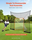 Vevor 12x9 Ft Hockey Lacrosse Goal Backstop Training Net Extended Coverage Net