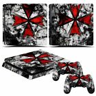 Modded Sticker Cover Decals For Playstation 4 Slim Console   Dual Remote Skins
