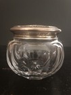 Antique Wallace   Son Sterling Silver   Cut Crystal Vanity Powder Jar