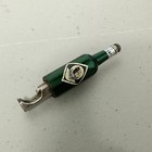 Rare  Vtg Push Button Black   White Scotch Whisky Bottle Opener