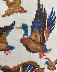 Duck Cross Stitch Framed Mallard Birds Pond Scene Rustic Wall Art Vtg Hunting