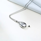 Urn Necklace For Ashes Teardrop Pendant Necklace Cremation Memorial Jewelry