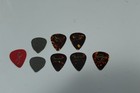 Vintage Collection Of Used Guitar Picks Lot Of 8 Mixed Brands And Weights