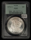 1879-s  1 Morgan Silver Dollar - Glassy Semi Proof-like - Ogh Pcgs Ms 65 - B4949