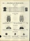 1916 Paper Ad Vintage Early Football Flat Top Head Harness Helmet Nose Guard   