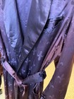 Rabhor Robes Vintage Men   s Rare Smoking Jacket Robe Dark Red purple Satin 40   s