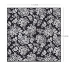 Men s 100  Silk Black White Paisley Pocket Square Hand Rolled Business11 8  30cm