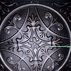 Victorian Framed Metal Ceiling Tin Tile Wall Decor Panel Black copper