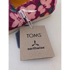 Toms Alpargata Earthwise Floral Quilted Slip On Shoes Plum Pink Womens 7