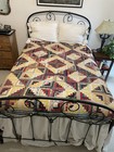 Vintage 1950s Quilt- Hand Quilted 82    X 84   