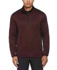 Pga Tour Men s 1 4 Zip Moisture Wicking Sweater  Maroon Banne Heather  Size L