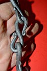 S-hook Chain Wrought Iron 5 16 In  Dia  Hand Forged By Blacksmiths In Usa