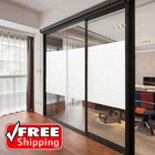Home   Office Window Glass Privacy White Frosted Easy Diy Vinyl Wrap Film Sheet
