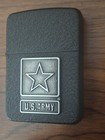 Zippo Us Army Military Lighter Black Textured Finish Model 28583 New Open Box