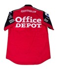 Carl Edwards Office Depot Nascar Race Used Pit Crew Shirt Roush Ford