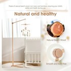 Baby Crib Mobile Stand Holder For Rattles Bracket Wooden Bed Bell Hanging Stand